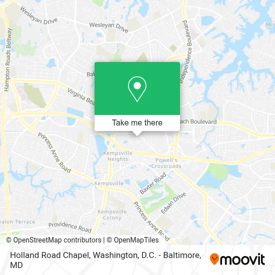 Holland Road Chapel map