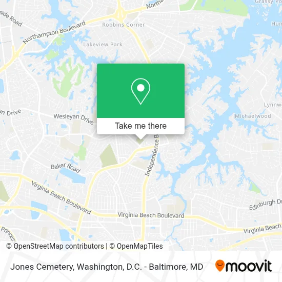 Jones Cemetery map