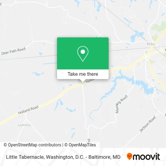 Little Tabernacle map