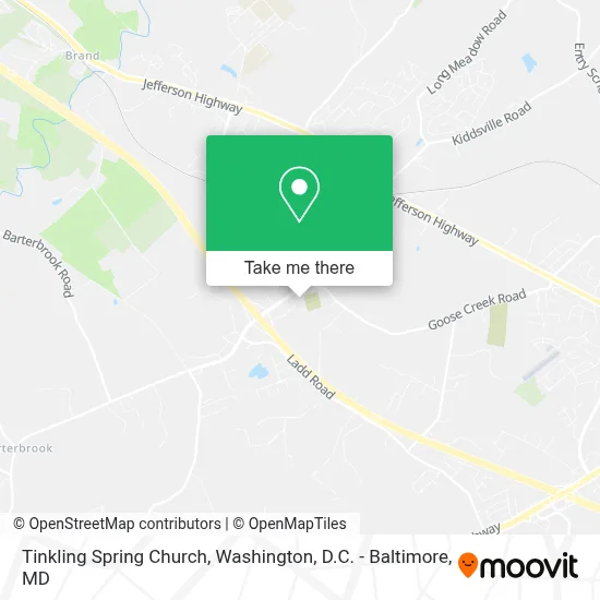 Tinkling Spring Church map