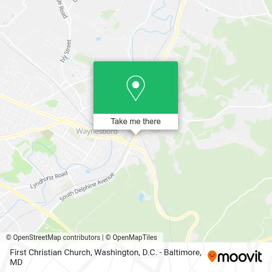 First Christian Church map