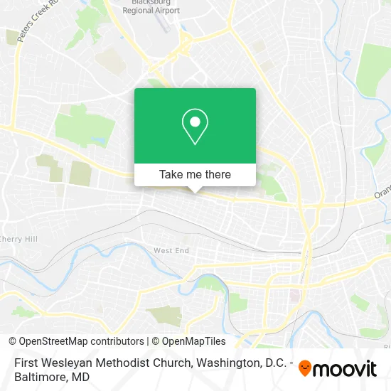 First Wesleyan Methodist Church map