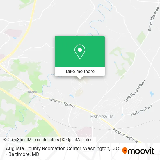 Augusta County Recreation Center map