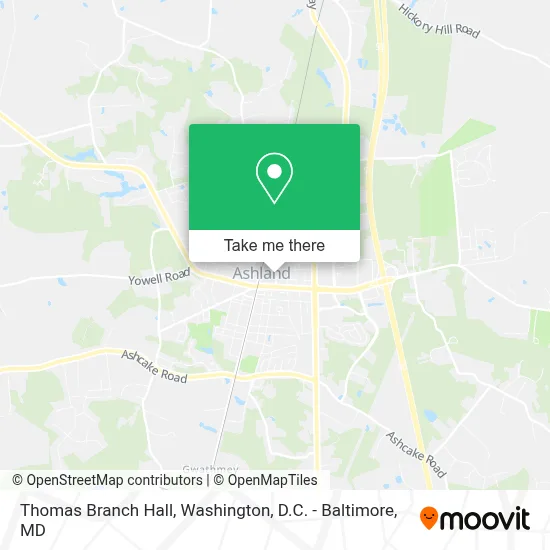 Thomas Branch Hall map