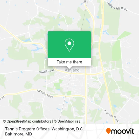 Tennis Program Offices map