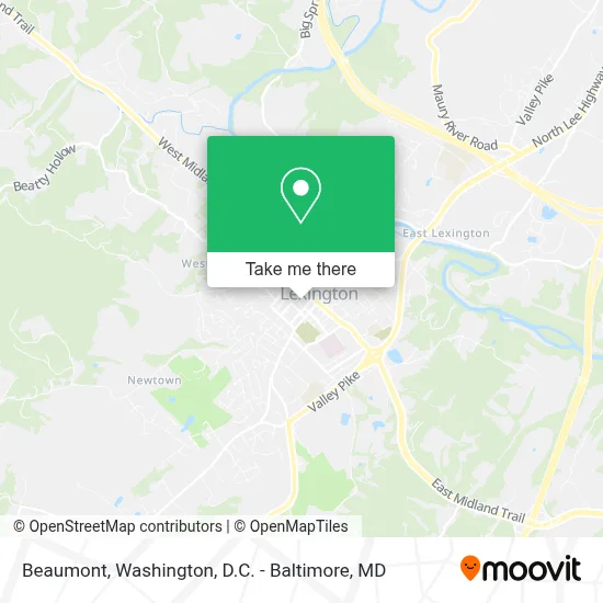 Beaumont map