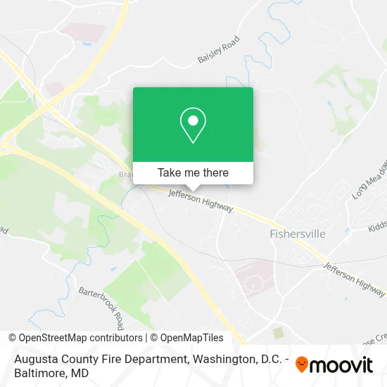 Augusta County Fire Department map