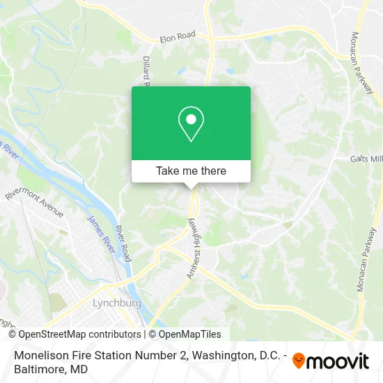 Monelison Fire Station Number 2 map