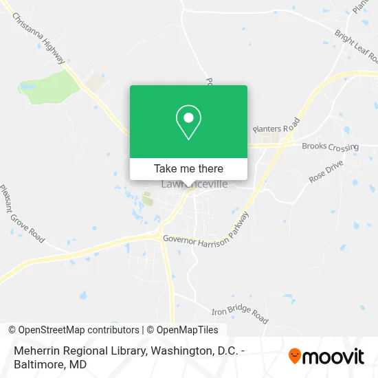 Meherrin Regional Library map