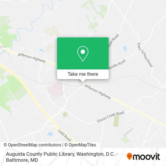 Augusta County Public Library map