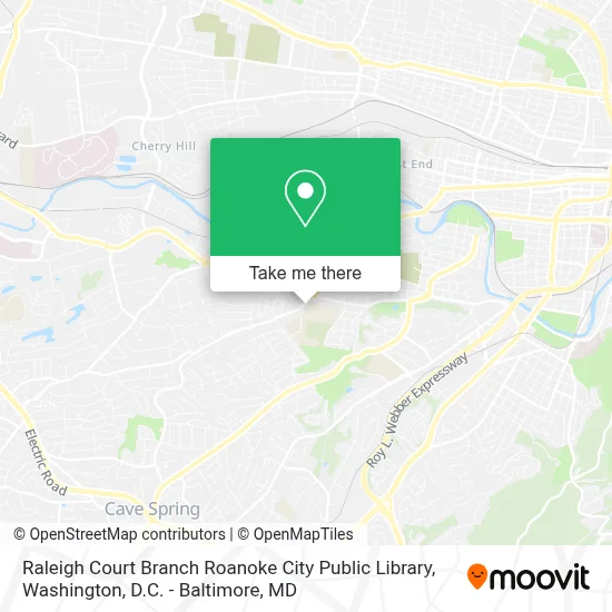 Raleigh Court Branch Roanoke City Public Library map