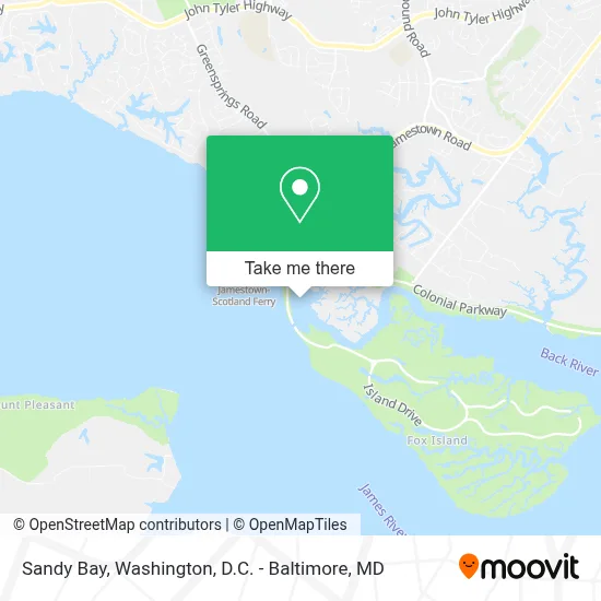 Sandy Bay map