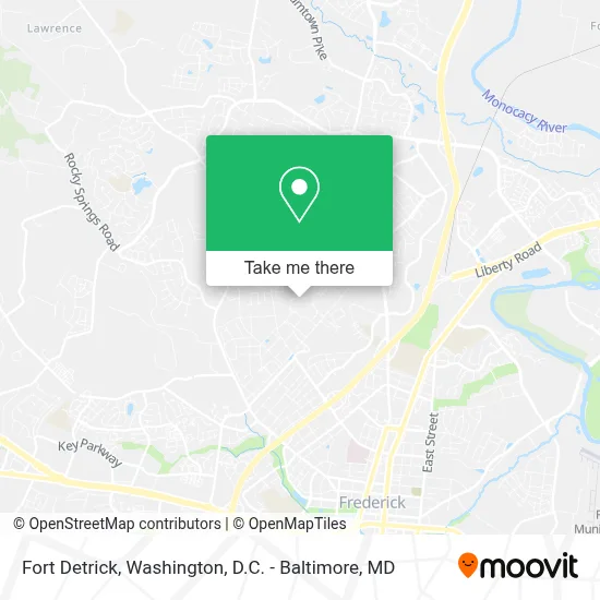 Fort Detrick map