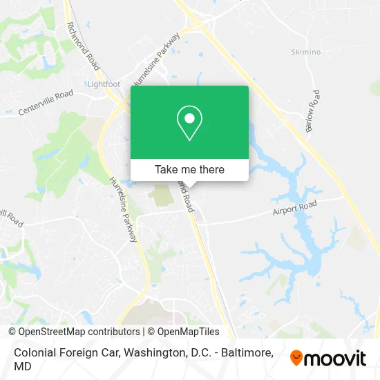 Colonial Foreign Car map