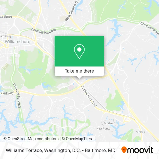 Williams Terrace map