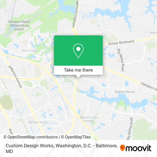 Custom Design Works map