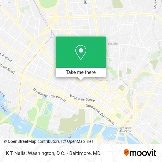 K T Nails map