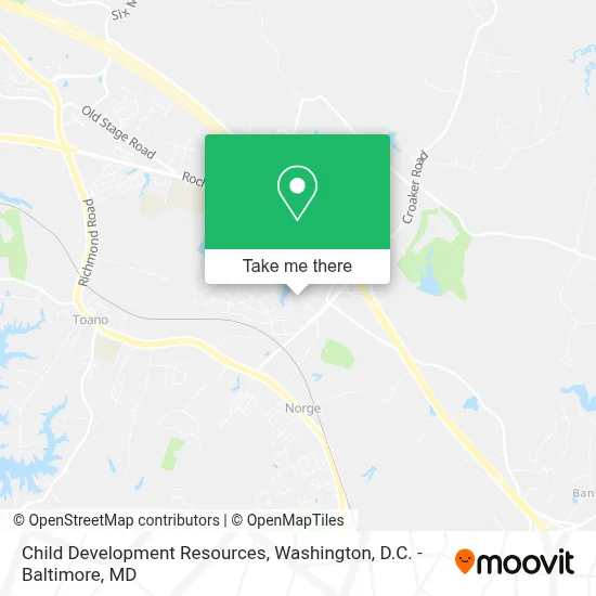 Child Development Resources map