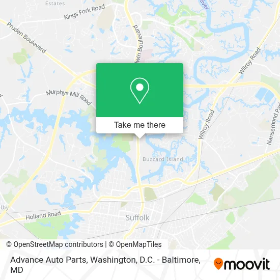 Advance Auto Parts map