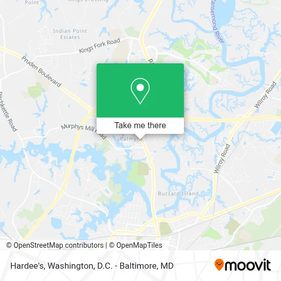 Hardee's map