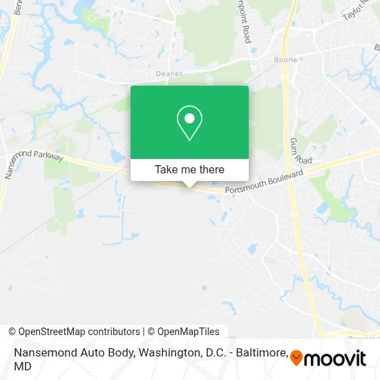 Nansemond Auto Body map