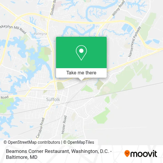 Beamons Corner Restaurant map