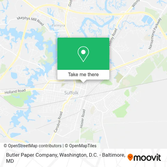 Butler Paper Company map
