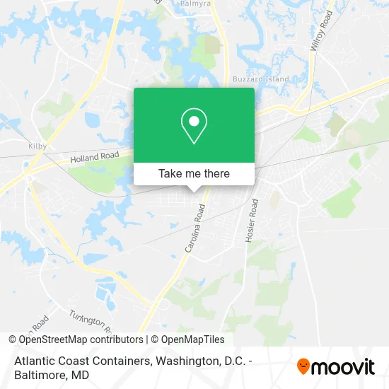 Atlantic Coast Containers map