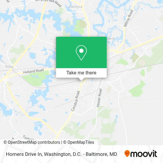 Homers Drive In map