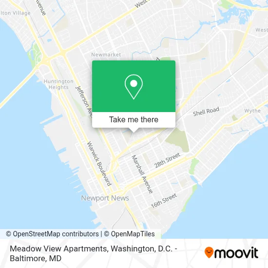 Meadow View Apartments map