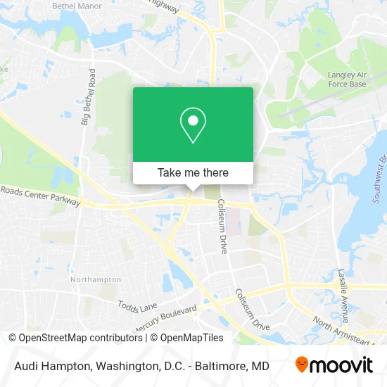 Audi Hampton map