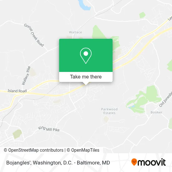 Bojangles' map