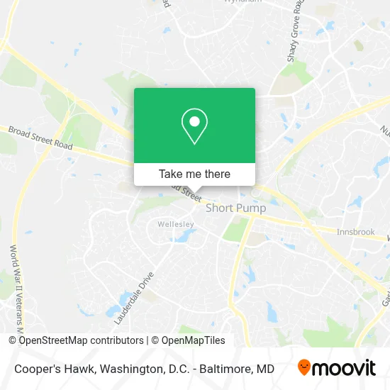 Cooper's Hawk map