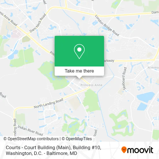 Courts - Court Building (Main), Building #10 map
