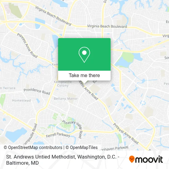 St. Andrews Untied Methodist map