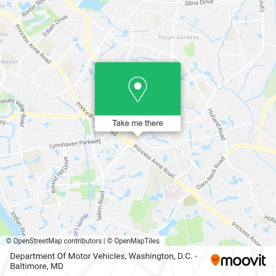 Department Of Motor Vehicles map