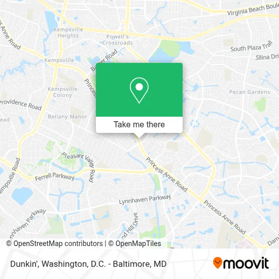 Dunkin' map