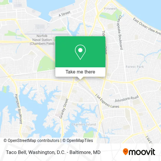Taco Bell map