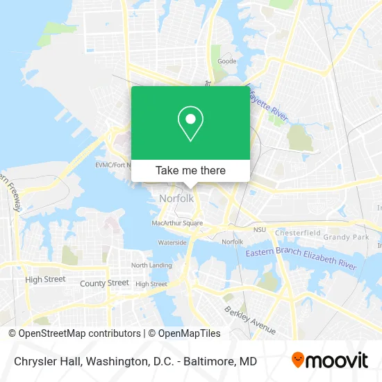 Chrysler Hall map
