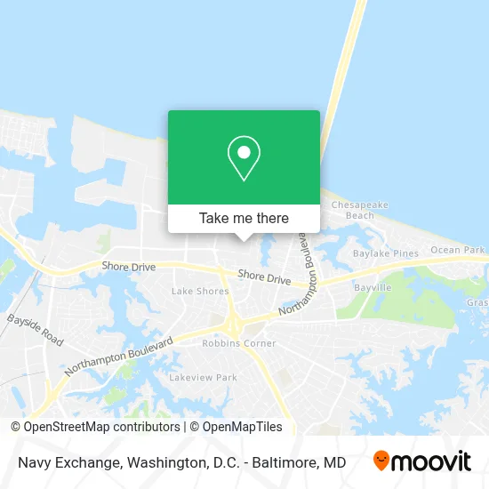 Navy Exchange map