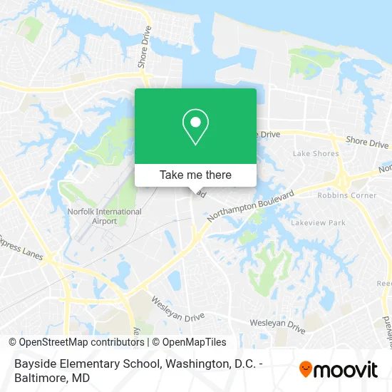 Bayside Elementary School map
