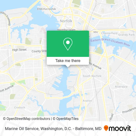 Marine Oil Service map