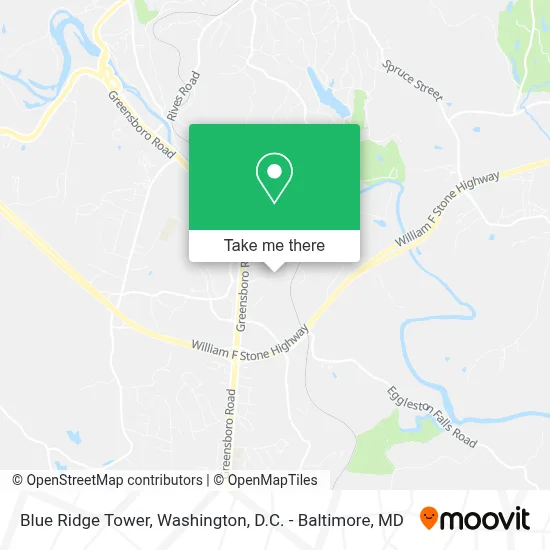 Blue Ridge Tower map