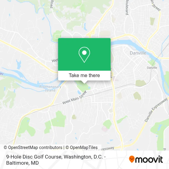 9-Hole Disc Golf Course map