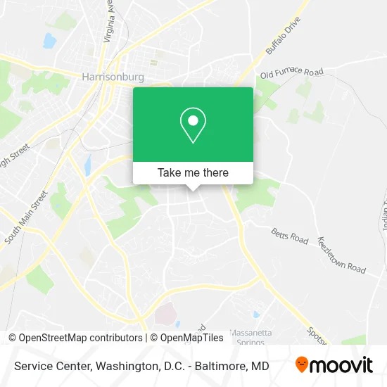 Service Center map