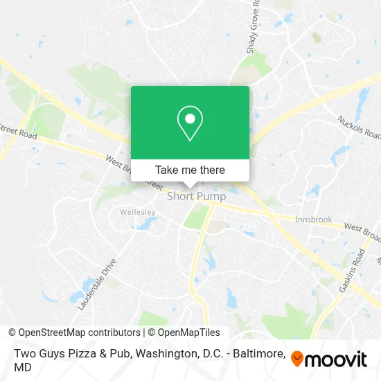 Two Guys Pizza & Pub map