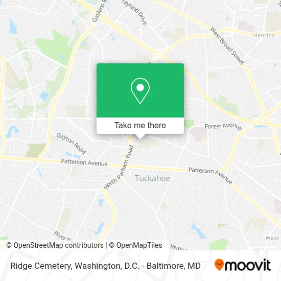Ridge Cemetery map