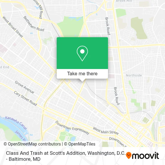 Class And Trash at Scott's Addition map