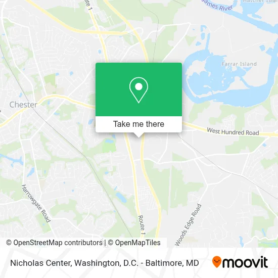 Nicholas Center map