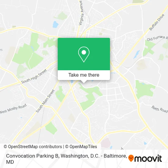 Convocation Parking B map